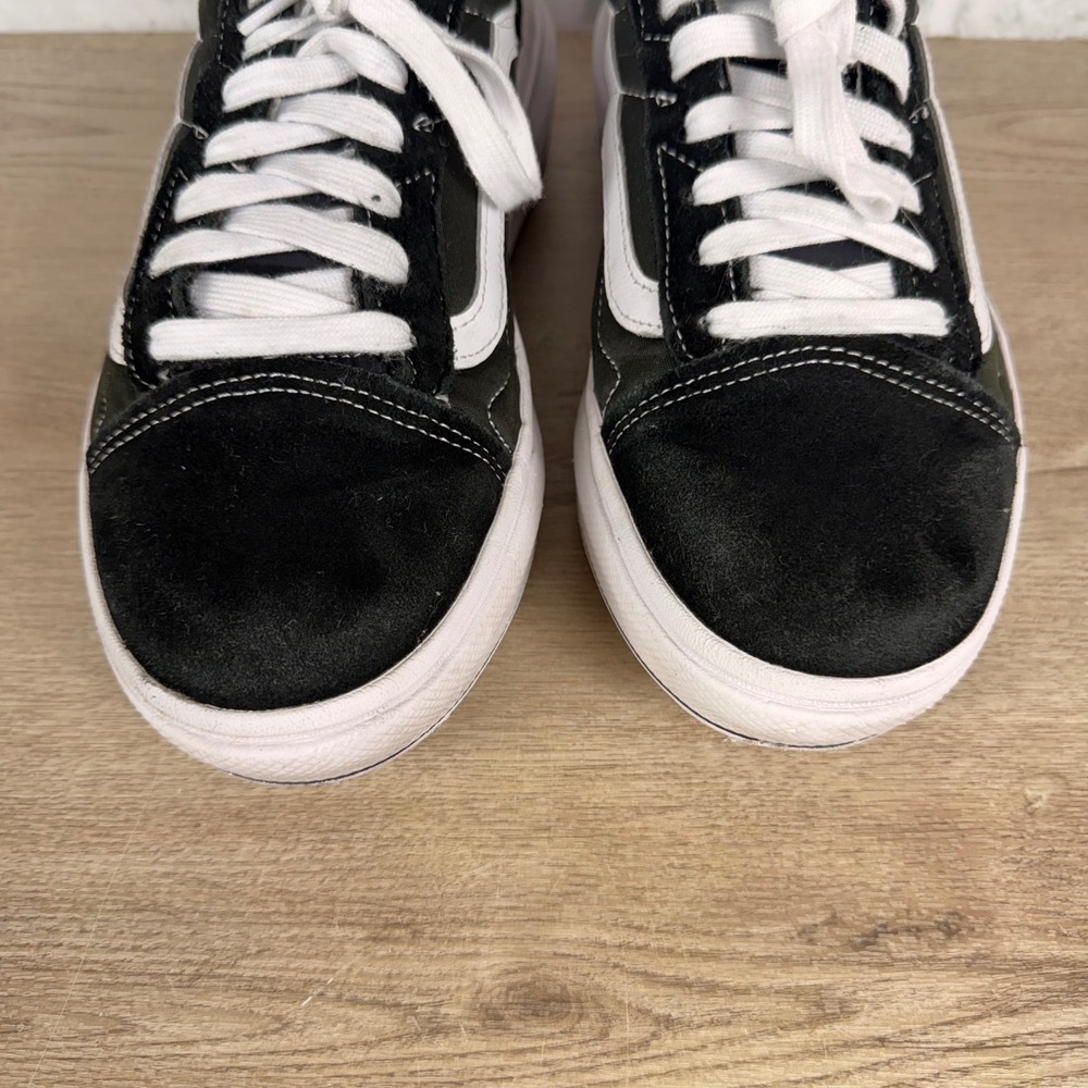 Vans Old Skool Overt CC Suede Canvas Black White Mens 10.5 - Picture 6 of 9